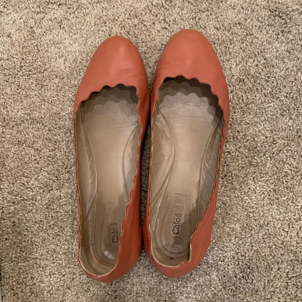 Chloe scalloped ballet flats IT37.5